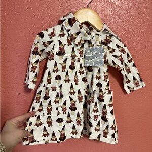 Kate Quinn Gnome Print Baby Dress